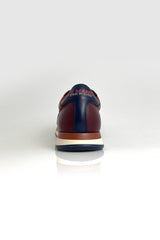 Baskets en cuir Steve McQueen Cool rouge foncé Homme