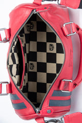 Sac à Main en cuir 24H Le Mans Courcelles rouge racing Femme