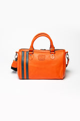 24H Le Mans Courcelles leather handbag orange Women