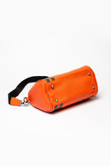 24H Le Mans Courcelles leather handbag orange Women