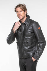 Steve McQueen Craig 2 Leather Jacket Black Men