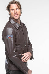 Steve McQueen Craig 2 Leather Jacket Dark Brown Men