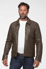 Steve McQueen Craig army leather jacket Men