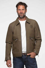 Steve McQueen Craig light khaki nubuck leather jacket Men