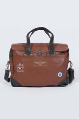 Royal Air Force Crooks 3 tortoise leather bag for men