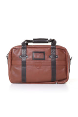 Royal Air Force Dahl 3 tortoise leather travel bag Men