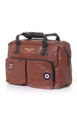 Royal Air Force Dahl 3 tortoise leather travel bag Men