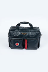Royal Air Force Dahl 5 Leather Travel Bag Navy Blue Men