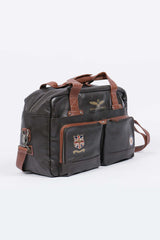 Royal Air Force Dahl 3 leather travel bag dark brown Men