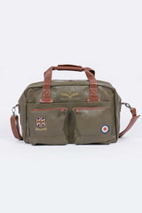 Royal Air Force Dahl 3 leather travel bag dark khaki Men