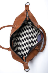 Sac de voyage en cuir Steve McQueen Nolan 4 48h camel