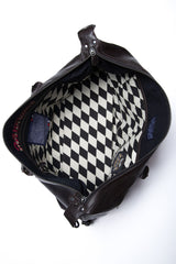 Sac de voyage en cuir Steve McQueen Nolan 4 48h marron foncé