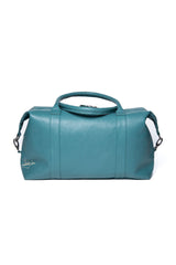 Steve McQueen Dean 4 72h light petrol blue leather travel bag for Men