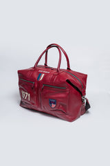 Steve McQueen Dean 5 72h Dark Red Leather Travel Bag