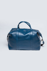 Sac de voyage en cuir Steve McQueen Dean 5 72h bleu royal