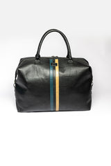 Steve McQueen Dean 7 72h black leather travel bag