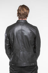 Steve McQueen Dennis 3 Leather Jacket Black Men