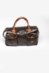 Steve McQueen Duke 2 48h Dark Brown Leather Travel Bag