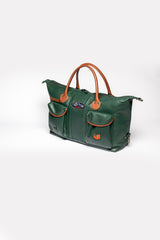 Steve McQueen Duke 2 48h Pine Green Leather Travel Bag