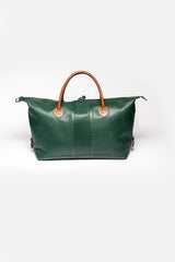 Steve McQueen Duke 2 48h Pine Green Leather Travel Bag