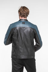 Blouson en cuir Steve McQueen Ellis 2 Noir Homme