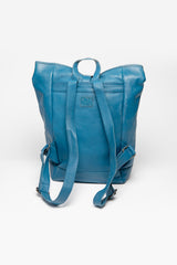 Sac à dos en cuir 24H Le Mans Fernand 4 bleu ocean Homme