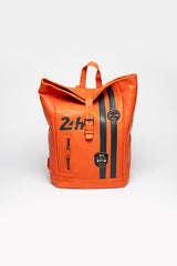 24H Le Mans Fernand 4 leather backpack orange Men