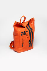 24H Le Mans Fernand 4 leather backpack orange Men