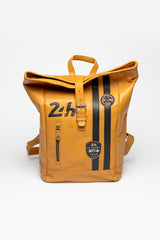 24H Le Mans Fernand 4 leather backpack yellow Men