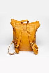 24H Le Mans Fernand 4 leather backpack yellow Men