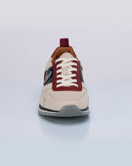 Baskets en cuir Steve McQueen x 24h Le Mans Fifty Five écru Homme
