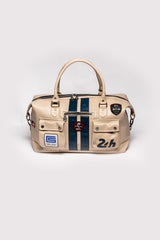 Carroll Shelby x Le Mans GT350 48h ecru leather travel bag
