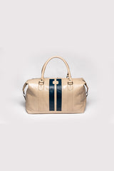 Carroll Shelby x Le Mans GT350 48h ecru leather travel bag
