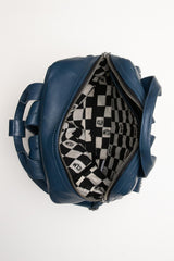 Sac à dos en cuir Carroll Shelby GT40 Backpack bleu royal