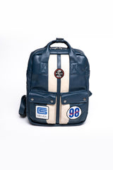 Sac à dos en cuir Carroll Shelby GT40 Backpack bleu royal