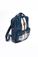 Sac à dos en cuir Carroll Shelby GT40 Backpack bleu royal