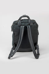 Sac à dos en cuir et canvas Carroll Shelby GT40 Backpack bleu marine