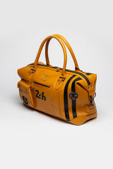 24H Le Mans Gaston 4 48h leather travel bag yellow Men