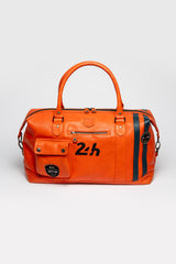 24H Le Mans Gaston 4 48h leather travel bag orange Men