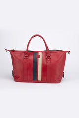 Sac de voyage en cuir 24H Le Mans Gaston 6 48h rouge racing