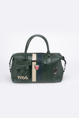 Sac de voyage en cuir 24H Le Mans Gaston 6 48h vert anglais