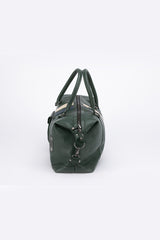 Sac de voyage en cuir 24H Le Mans Gaston 6 48h vert anglais