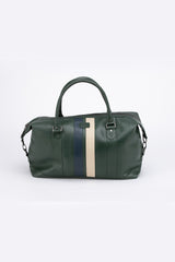 Sac de voyage en cuir 24H Le Mans Gaston 6 48h vert anglais