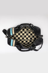 Sac de voyage en cuir 24H Le Mans Georges Planeur noir