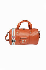 Sac de voyage en cuir 24H Le Mans Georges Planeur rouille