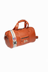 Sac de voyage en cuir 24H Le Mans Georges Planeur rouille