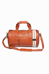 Sac de voyage en cuir 24H Le Mans Georges Planeur rouille