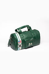 Sac de voyage en cuir 24H Le Mans Georges Planeur vert vintage