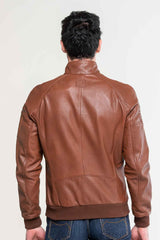 Steve McQueen Harry 3 tortoise leather jacket Men