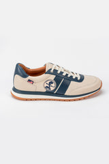 Baskets en cuir Carroll Shelby Hall ecru Homme